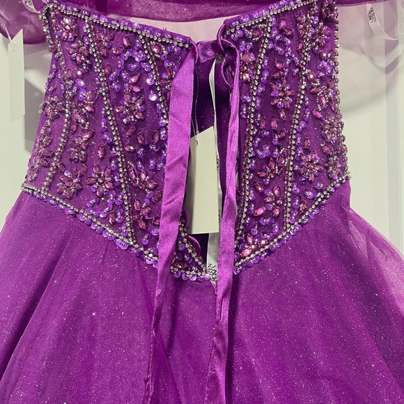 Prom Gown With Jeweled corset Bodice NWT - Picture 5 of 7